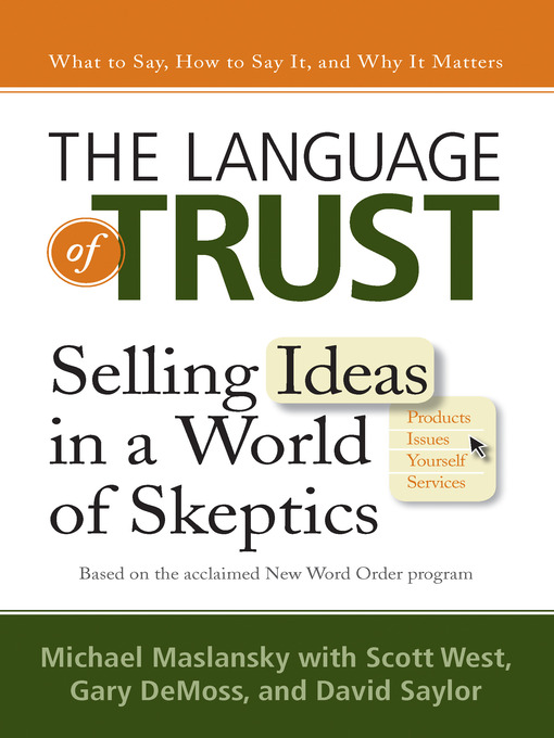 Title details for The Language of Trust by Michael Maslansky - Available